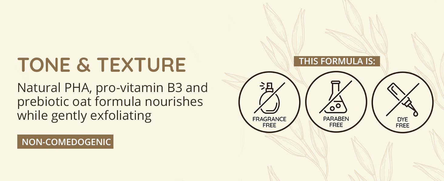 Non-comedogenic tone & texture body lotion with Pro-Vitamin B3 nourishes skin & is fragrance-free