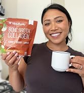 Vitauthority Delicious Chicken Noodle Bone Broth Collagen - Packed with 16g of Protein & 13g Coll...