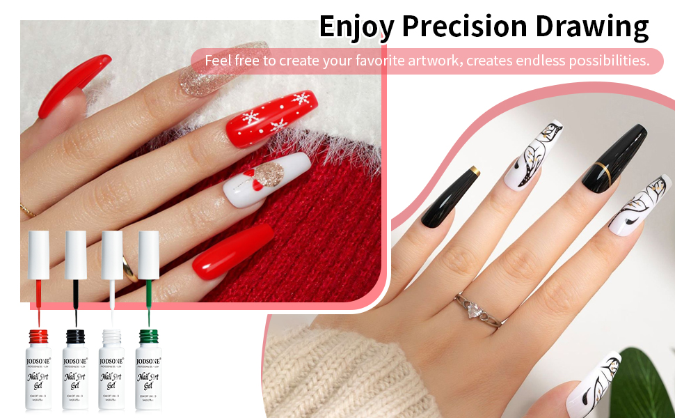 10 colors nail art liner