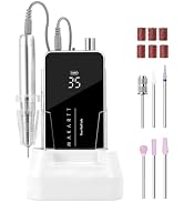 Makartt Professional Nail Drill - 35000RPM 60W Electric Nail File with Coreless Motor, 2 in 1 Des...