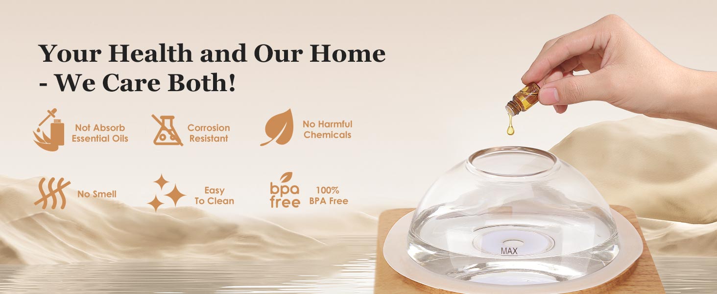   Lecdura Glass Essential Oil Diffuser