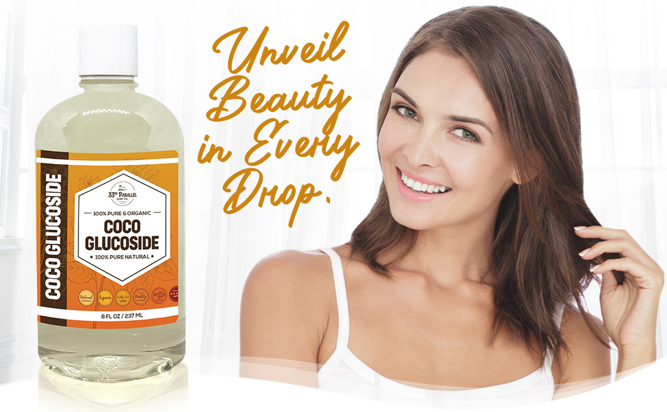 cosmetic grade premium quality coco glucoside natural plant derived oil unscented cleaners shampoo