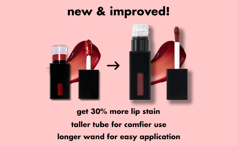 Glossy lip stain