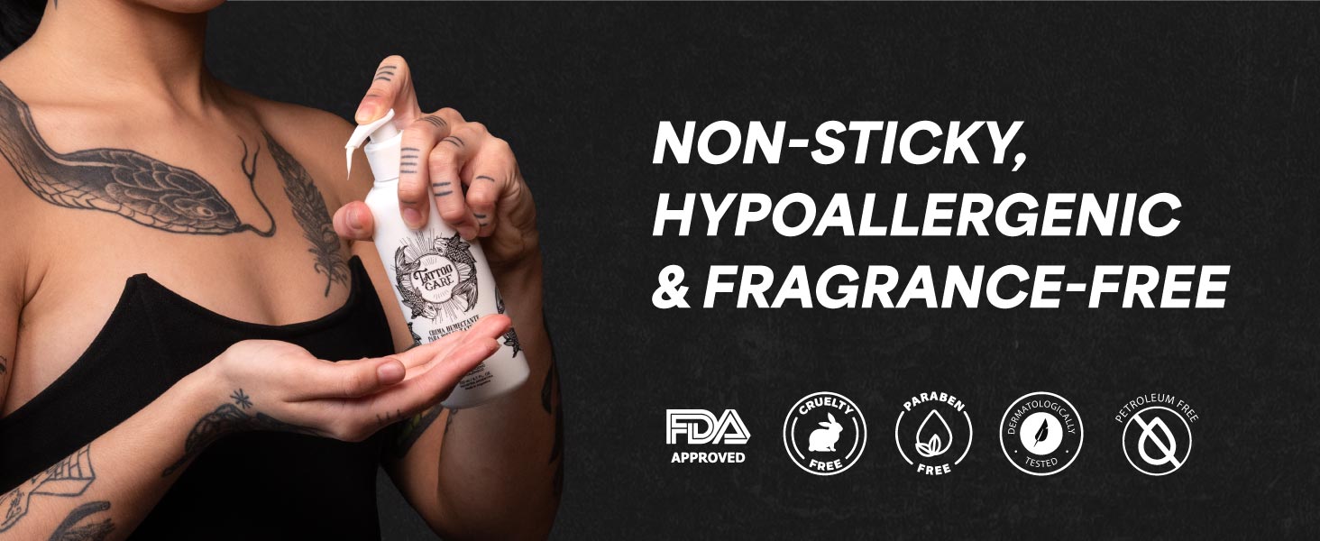 non sticky, hypoallergenic and fragance free formula to enjoy your kit completely safe!