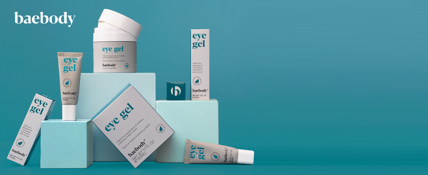 Baebody Eye Gel for dark circles and bags under eyes, anti aging under eye cream for wrinkles