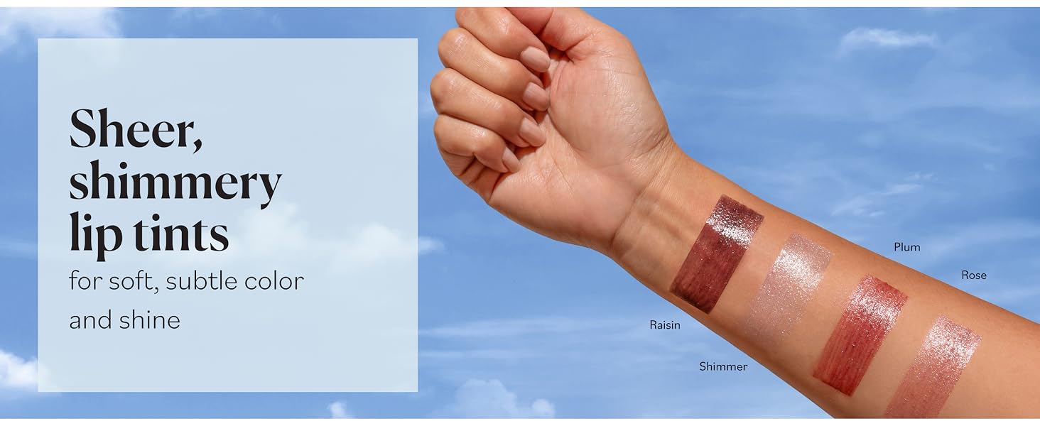 Sky Organics Tinted Lip Balms are sheer, shimmery lip tints
