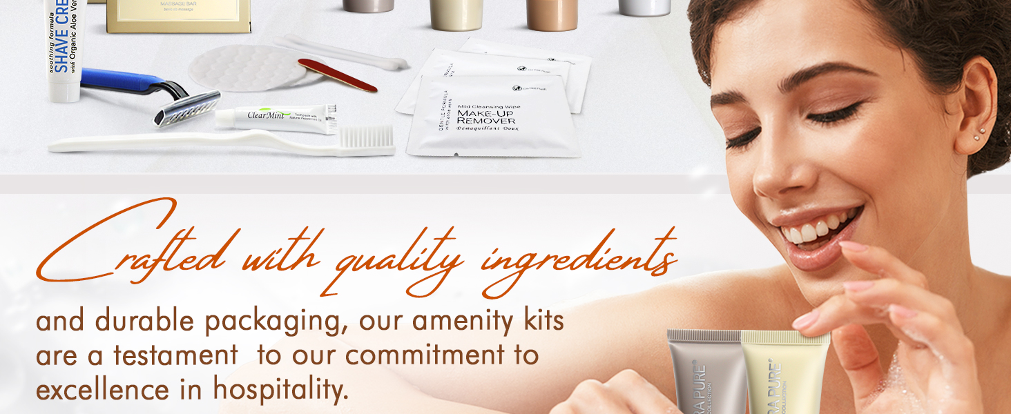 Terra Pure Spa Collection Amenity Kit Accessories Toiletries Set