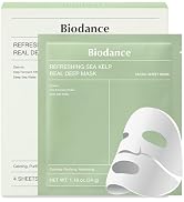 BIODANCE Refreshing Sea kelp Real Deep Mask, Overnight Hydrogel Mask, Calming, Oil & Sebum Contro...