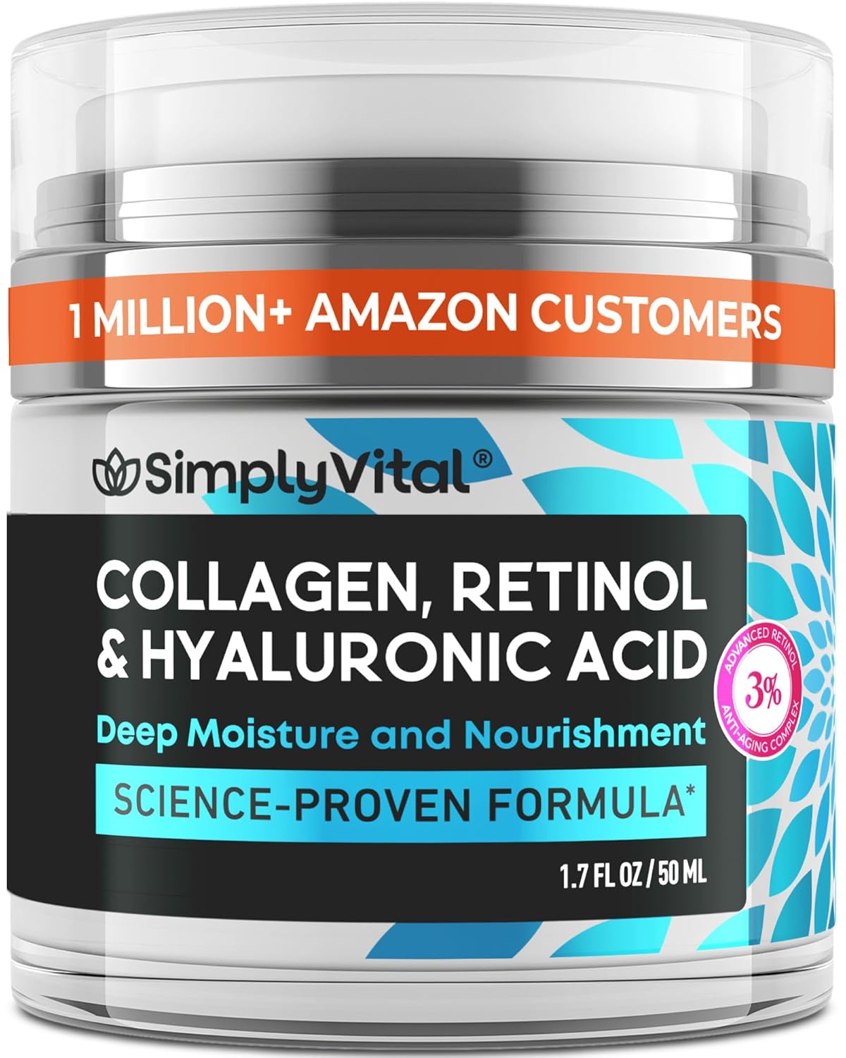 Deep Moisturizing Collagen Face Cream 50ml for Hydrated, Wrinkle-Reduced Skin