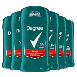 Degree Men Sport Antiperspirant 6-Pack, 48-Hour Protection, 2.7 oz