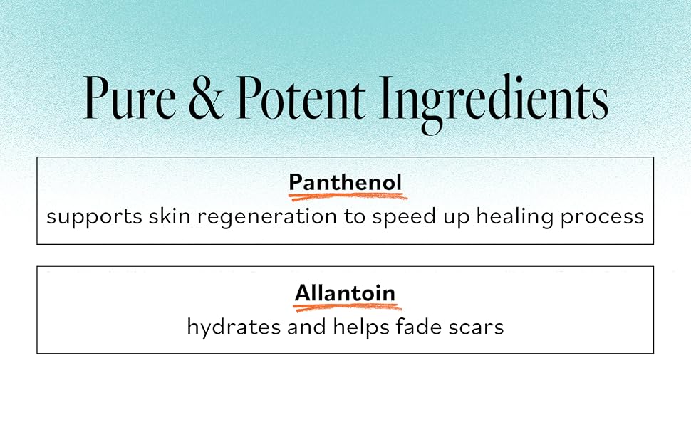 Scar Gel Pure and Potent Ingredients 