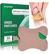 AOSORW Natural Herbal Knee & Joint Heat Patches – 30 Count Wormwood Patches for Bone-on-Bone Supp...