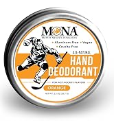 100% Natural Hockey Hand deodorant balm. Soothes hands, orange scented. Aluminum free, and vegan.