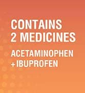 Dual Action Acetaminophen 250mg and Ibuprofen 125mg Caplets, Up to 8h of Pain Relief for Minor Ac...
