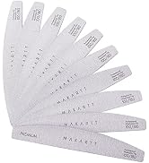 Makartt Nail File: 100/180 Grit Emery Boards for Nails, 10 Pcs Zebra Doubled Sides Coarse Fingern...