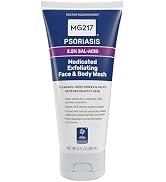 MG217 Medicated Exfoliating Face and Body Wash for Psoriasis Symptoms, Salicylic Acid, Hyaluronic...