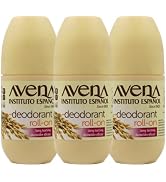 Avena Instituto Español Deodorant Roll-On, 3 pack, 2.5 Oz each, 3 Bottles