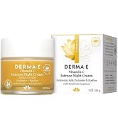 DERMA-E Vitamin C Intense Night Cream – Brightening and Hydrating Facial Skin Renewing Cream – An...