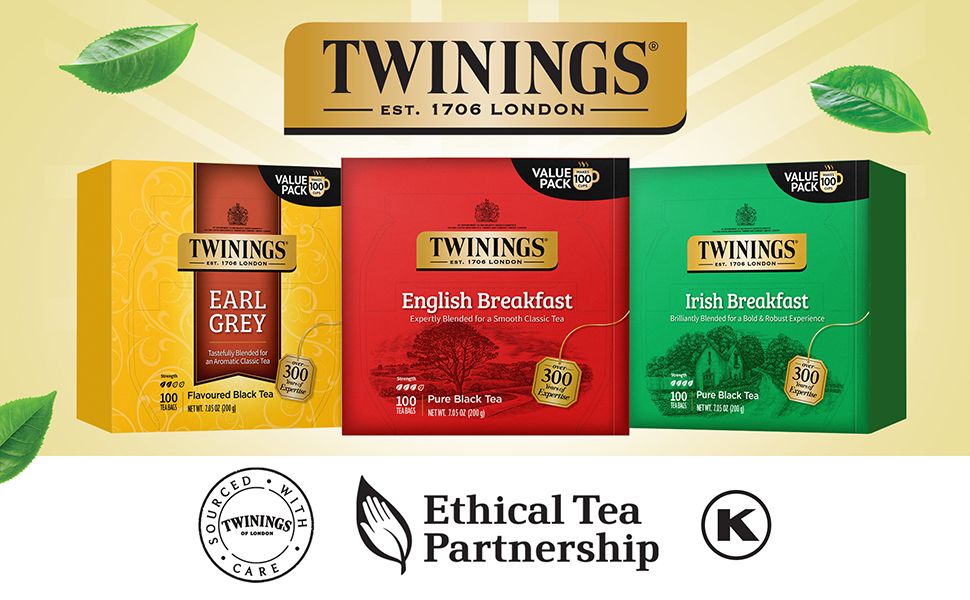Black Tea, Bag, Premium, Flavored, Earl Grey, Decaf, English Breakfast, Leaf, Caffeine, Iced, Brew