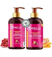 Mielle Organics Pomegranate & Honey Leave-In Conditioner + Honey Curl Smoothie Bundle