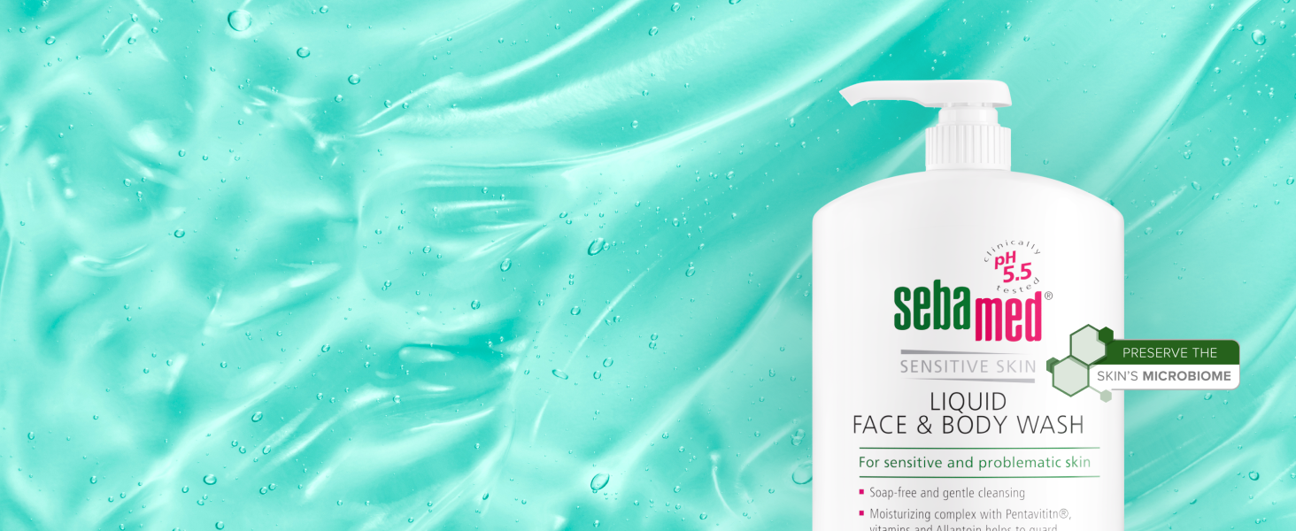 Sensitive Skin Liquid Face Body Wash Doctor approved skin care
