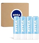 NIVEA Smoothness Lip Care SPF 15, Lip Balm SPF Stick, 0.17 Oz, Pack of 4