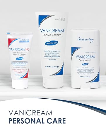 Vanicream personal care deodorant shave cream