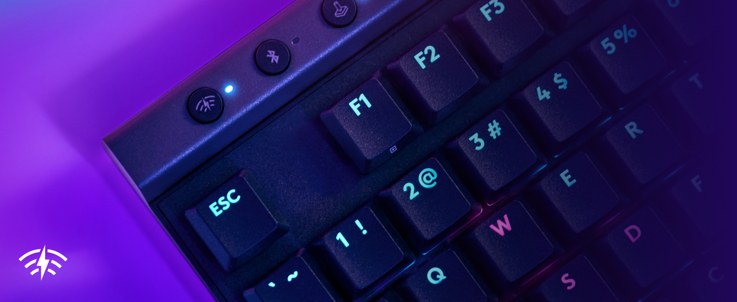 Zoom of Logitech G515 LIGHTSPEED TKL Low Profile Wireless Gaming Keyboard with LIGHTSYNC RGB