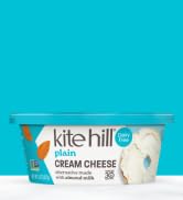 Kite Hill Plain Almond Milk Cream Cheese Style Spread, 8 Ounces, Dairy Free