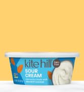 Kite Hill Almond Milk Sour Cream Alternative, 8 Ounces, Gluten Free, Non-GMO, Vegan