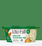Kite Hill Spinach Artichoke Almond Milk Dip, 8 Ounces, Dairy Free, Gluten Free, Non-GMO, Vegan