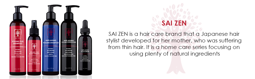 sai zen, anti thinning, anti aging, hair loss, treatment, hair thinning, DHT, cancer, volume 