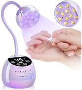 Makartt UV LED Nail Lamp - Gooseneck UV Light for Gel Nails USB 39W Cordless Flash Cure Lamp with...