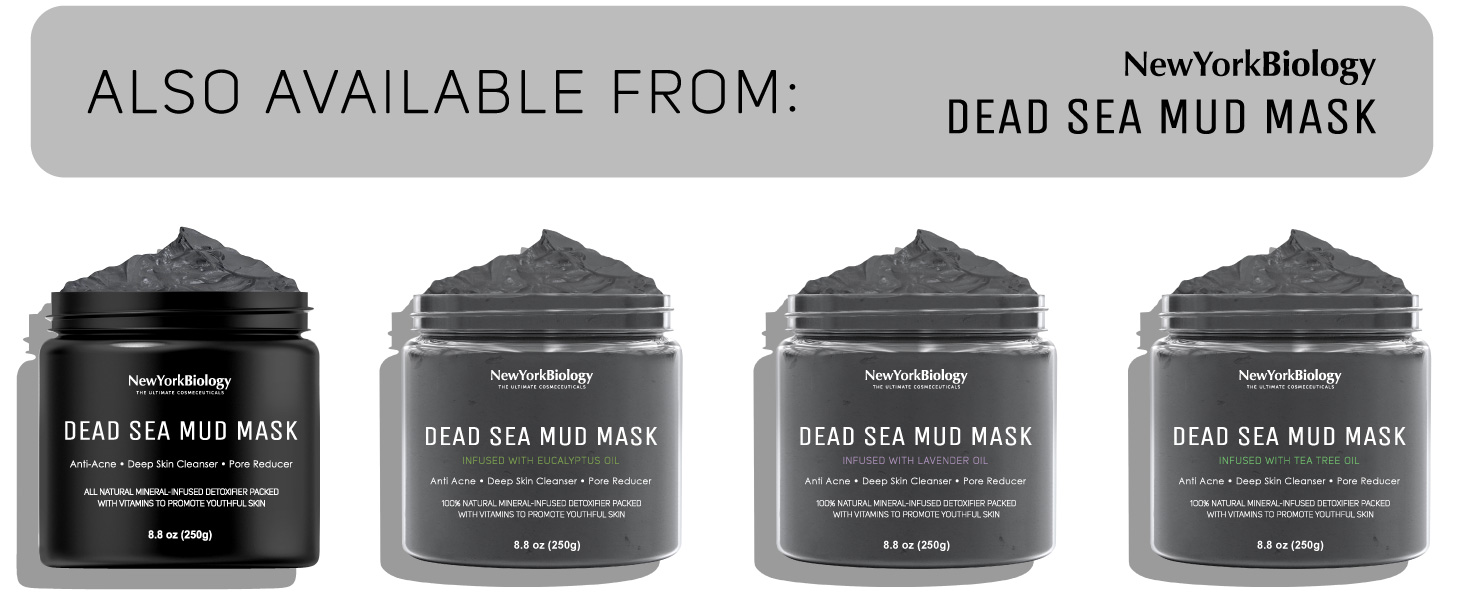 Dead sea mud mask variations available