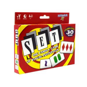 SET Enterprises SET Card Game - Visual Perception for Ages 8+, 81 Cards Included