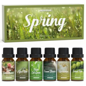 Spring Essential Oil Diffuser Blends Set - 5 Natural Fragrance Oils for Aromatherapy