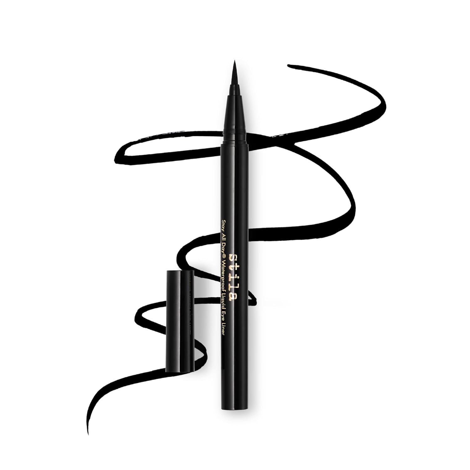 Stila Stay All Day Waterproof Liquid Eyeliner Black 0.016 oz Full Size