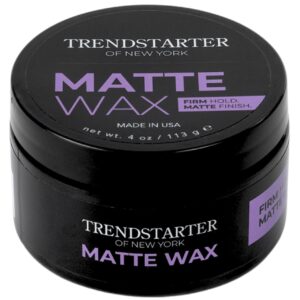 TRENDSTARTER 4oz Water-Based Pomade - Firm Hold Matte Finish for All Hair Types