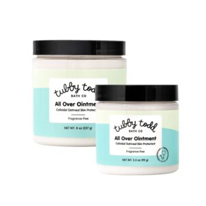 Tubby Todd Baby Ointment 2-Pack Sensitive Skin Fragrance-Free Eczema Cream 4oz