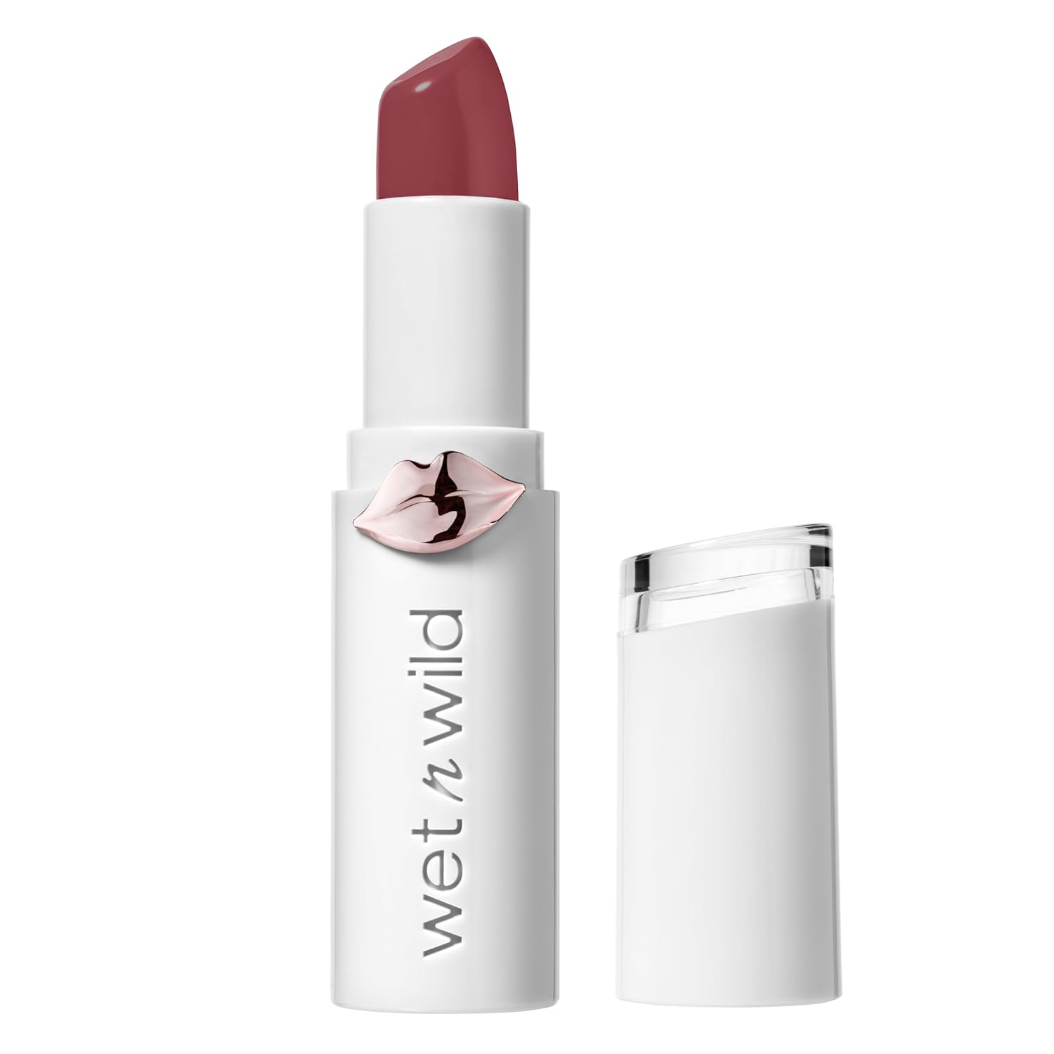 wet n wild Mega Last High-Shine Lipstick Lip Color, Infused with Seed Oils For a Nourishing High-Shine,Buildable & Blendable Creamy Color,Cruelty-Free & Vegan - Peach Please