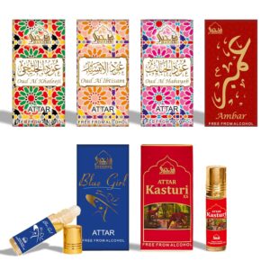 Women's Perfume Oil Sampler Set 5 Roll-ons 10.35ml Each New 2022 Collection
