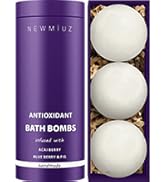 Antioxidant Acai Berry Bath Bombs Blueberry Fig Large Luxury Bubble Bath Bomb Set for Girls Clean...