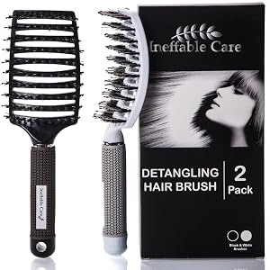 Boar Bristle Hair Brush set
