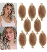 12 Inch Springy Afro Twist Hair Marley Twist Braiding Hair 8 Packs Kinky Twist Hair Short Marley ...