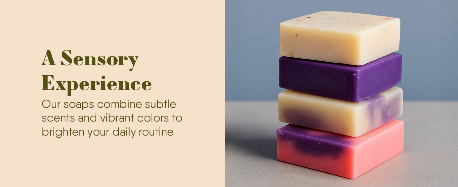 handmade artisan soap, small batch natural soap, cherry almond soap bar, exfoliating cold process