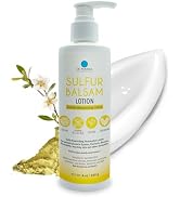 Dr. Robaina Sulfur Balsam Lotion – Lightweight Moisturizer for Dry, Flaky & Itchy Skin – Calms Re...
