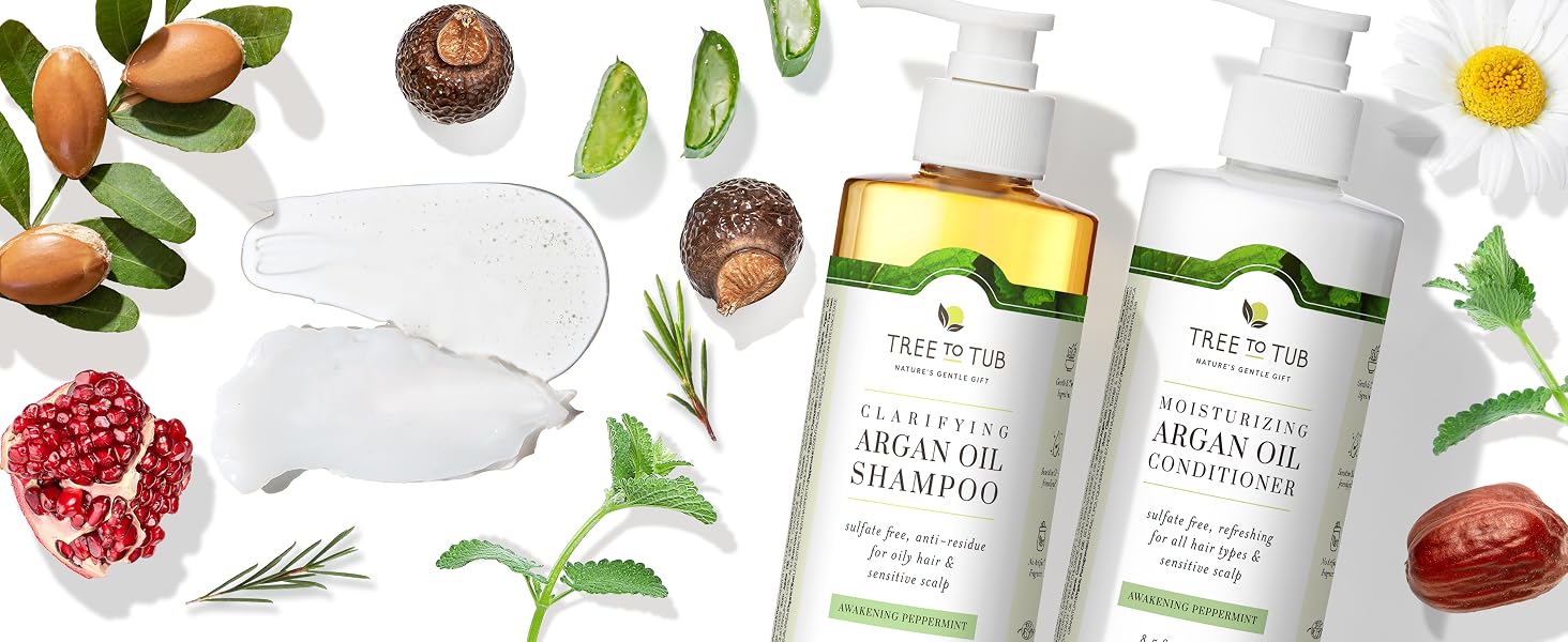 Peppermint Shampoo and Conditioner for Sensitive Scalp 1