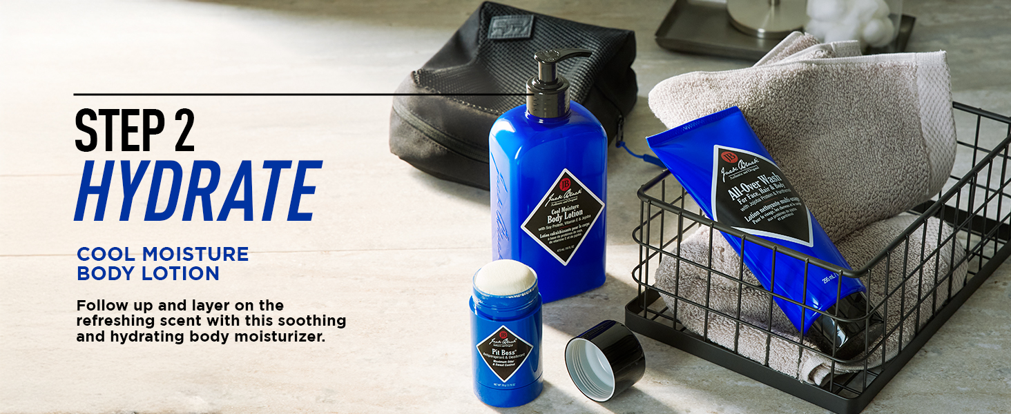 Jack Black, Mens Body Care, Skincare, Grooming, Cool Moisture Body Lotion, Moisturizer, All Over