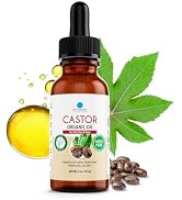 Dr. Robaina Organic Castor Oil – Cold-Pressed for Hair Growth, Eyelash & Eyebrow Care, Skin Hydra...