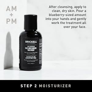Step 2, Moisturizer, After cleansing, Massage a small amount to clean dry skin